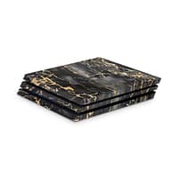 Playstation 4 pro black gold fusion art skin | wrapitskin