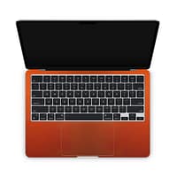 Macbook air 13. 6'' m2 2022 glossy fiery orange skin | wrapitskin