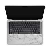 Macbook pro 14'' (2021) marble white skin | wrapitskin