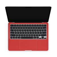 Macbook air 13. 6'' m2 2022 matte red skin | wrapitskin