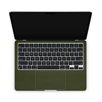 Macbook air 13. 6'' m2 2022 matte military green skin | wrapitskin