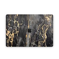 Macbook air 13'' (m1,2020) black gold fusion art skin | wrapitskin