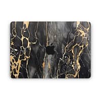 Macbook air 13. 6'' m2 2022 black gold fusion art skin | wrapitskin