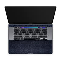 Macbook pro 16'' (touch bar,2019) honeycomb blue skin | wrapitskin
