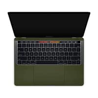 Macbook pro 13'' (touch bar,2018) matte military green skin | wrapitskin