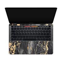 Macbook pro 13'' (touch bar,2018) black gold fusion art skin | wrapitskin