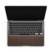 Macbook air 13. 6'' m2 2022 matte brown metallic skin | wrapitskin