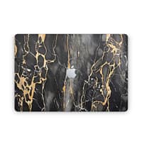 Macbook pro 16'' (touch bar,2019) black gold fusion art skin | wrapitskin
