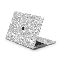 Macbook pro 15'' (2016-2017) white contour skin | wrapitskin