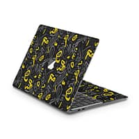 Macbook pro 13” (2016-2018) yellow grooves skin | wrapitskin