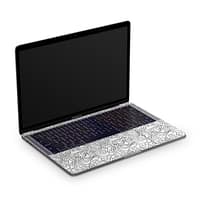 Macbook pro 13” (2016-2018) white contour skin | wrapitskin
