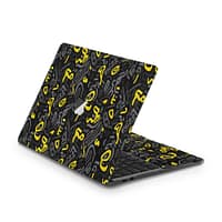 Macbook pro 13” touch bar 2018 yellow grooves skin | wrapitskin