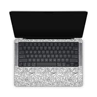 Macbook pro 14'' (2021) white contour skin | wrapitskin