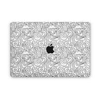Macbook pro 13” (2016-2018) white contour skin wrapitskin