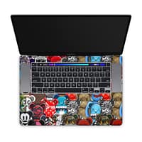 Macbook pro 16'' (touch bar,2019) fuzzy frenzy skin | wrapitskin