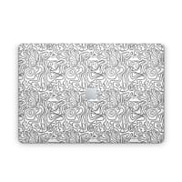 Macbook pro 16'' (touch bar,2019) white contour skin wrapitskin