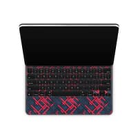 Magic keyboard ipad pro 12. 9” gen 5 cyber gridlines skin | wrapitskin