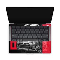 Macbook pro 14'' (2021) gtr blackline 3d skin | wrapitskin
