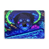 Macbook pro 14'' (2021) luffy blaze 3d skin | wrapitskin