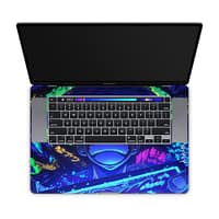 Macbook pro 16'' (touch bar,2019) luffy blaze 3d skin | wrapitskin