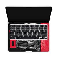 Macbook air 13. 6'' m2 2022 gtr blackline 3d skin | wrapitskin