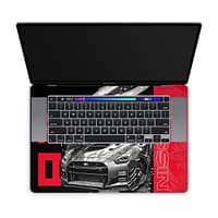 Macbook pro 16'' (touch bar,2019) gtr blackline 3d skin | wrapitskin