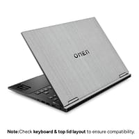Hp omen 16 brushed metal steel skin wrapitskin