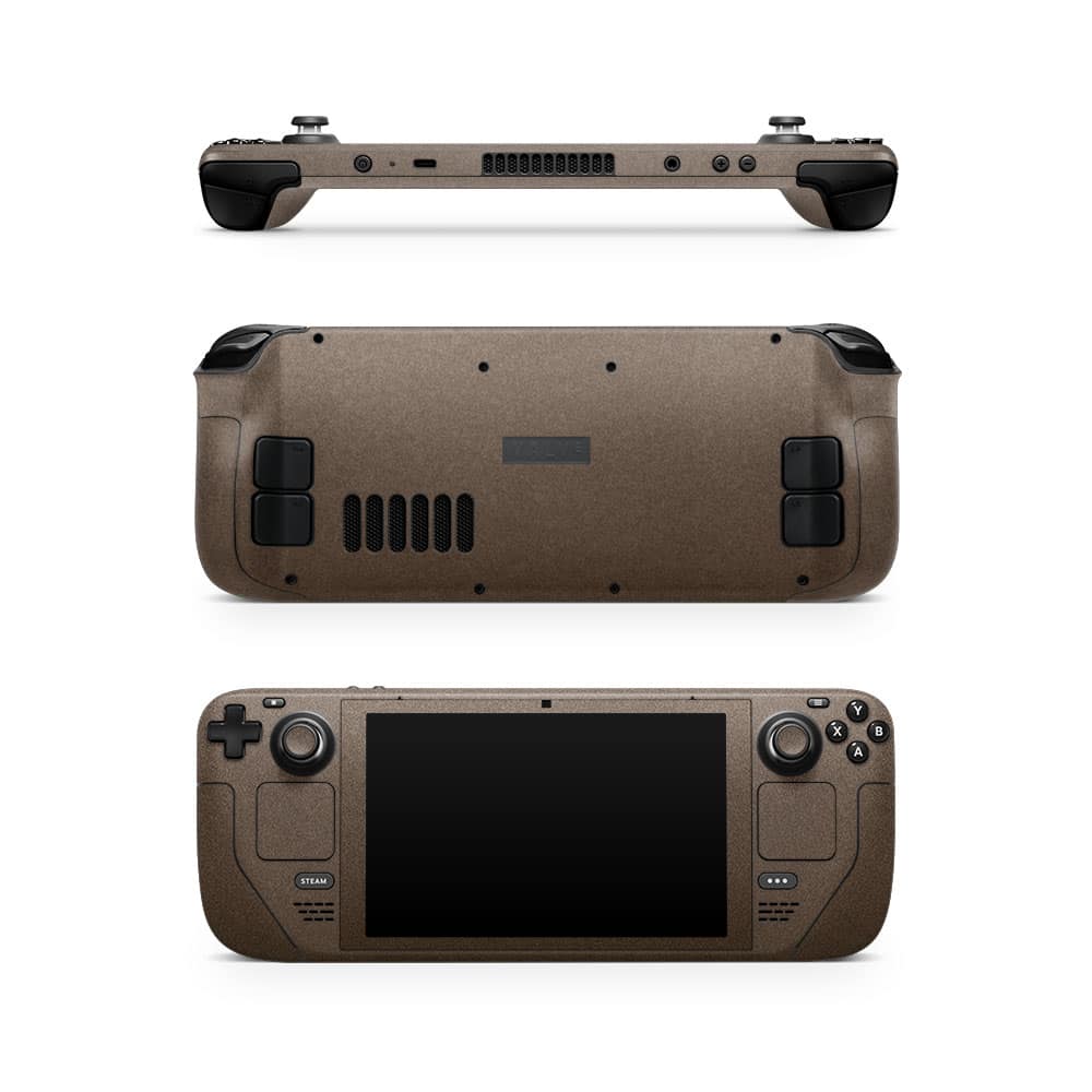 Steam deck matte brown metallic skin | wrapitskin