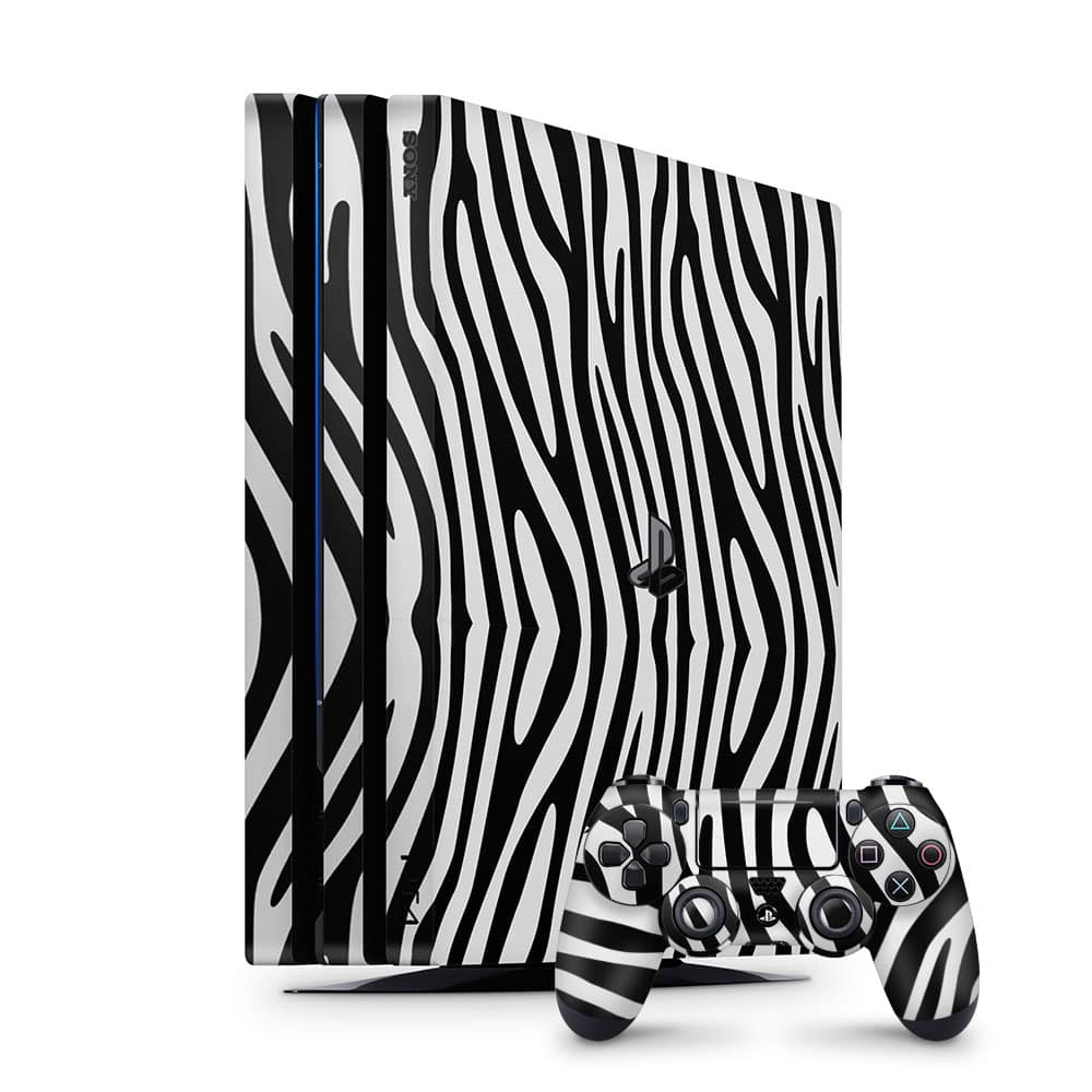 Playstation 4 pro black and white skin wrapitskin