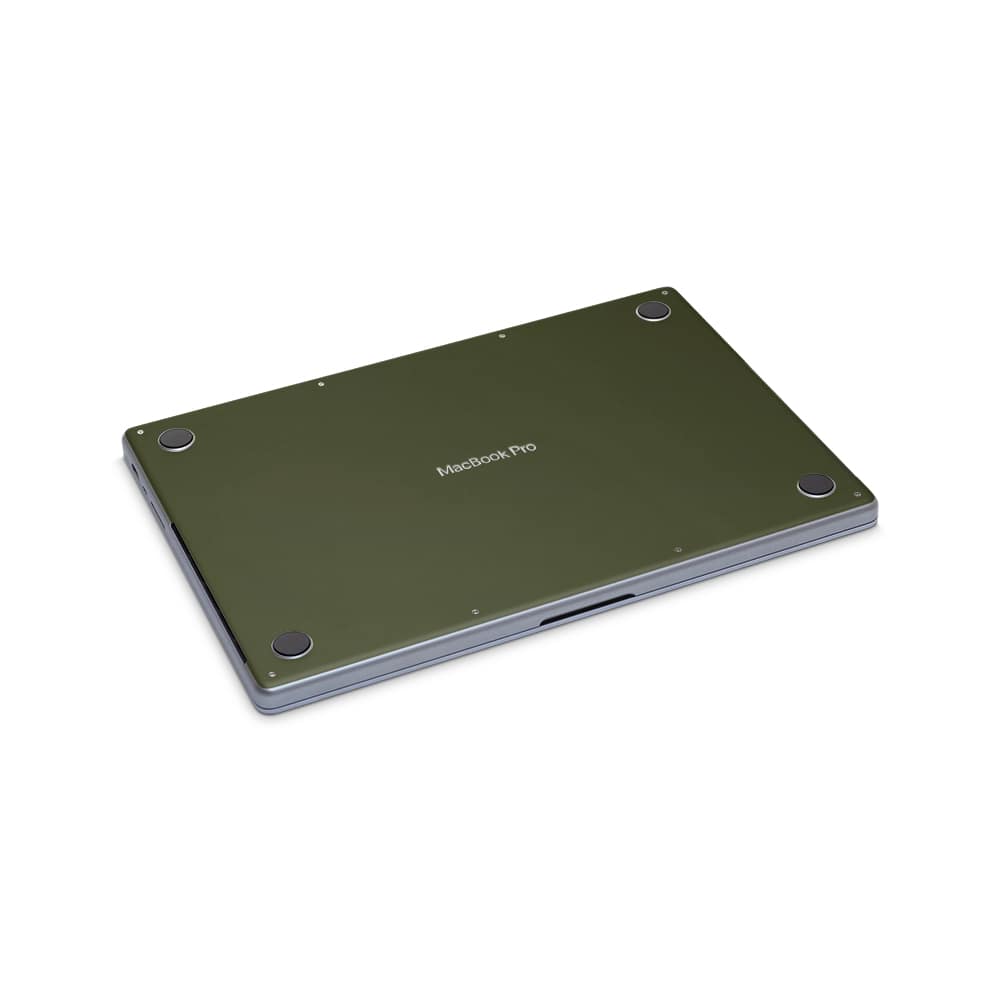 Macbook pro 14'' (2021) matte military green skin | wrapitskin