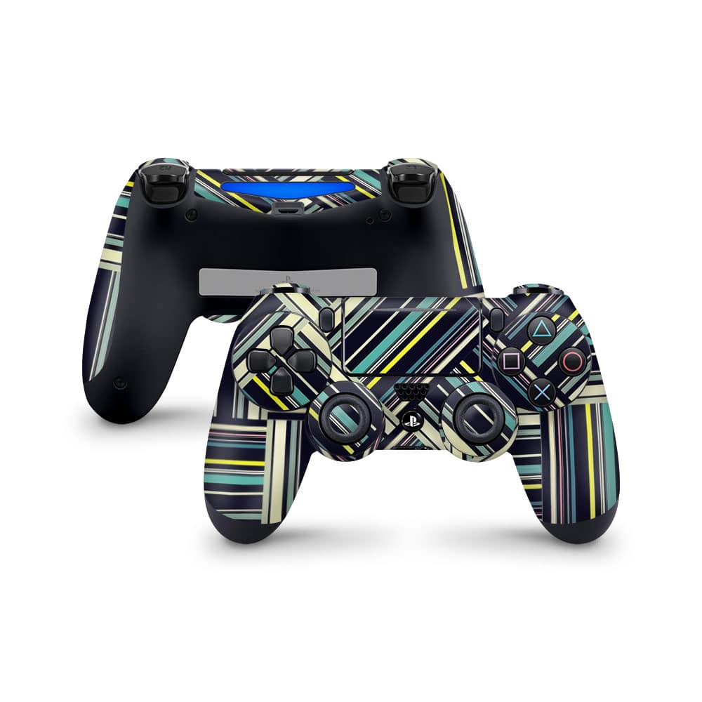 Playstation 4 controller striped abstract skin wrapitskin