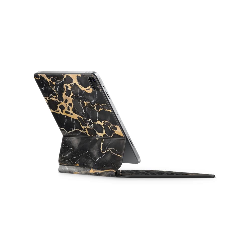 Magic keyboard ipad pro 11'' gen 2 black gold fusion art skin | wrapitskin