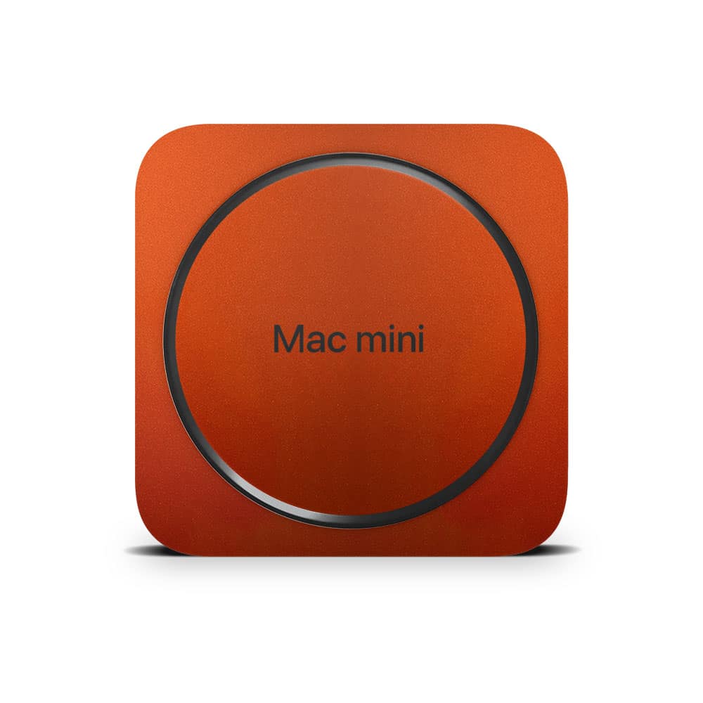 Mac mini m2 glossy fiery orange skin | wrapitskin