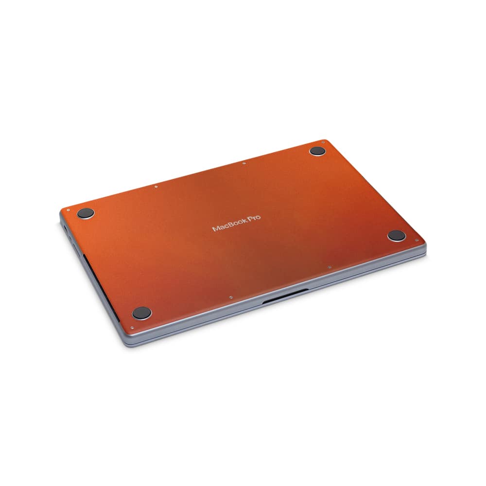 Macbook pro 14'' (2021) glossy fiery orange skin | wrapitskin