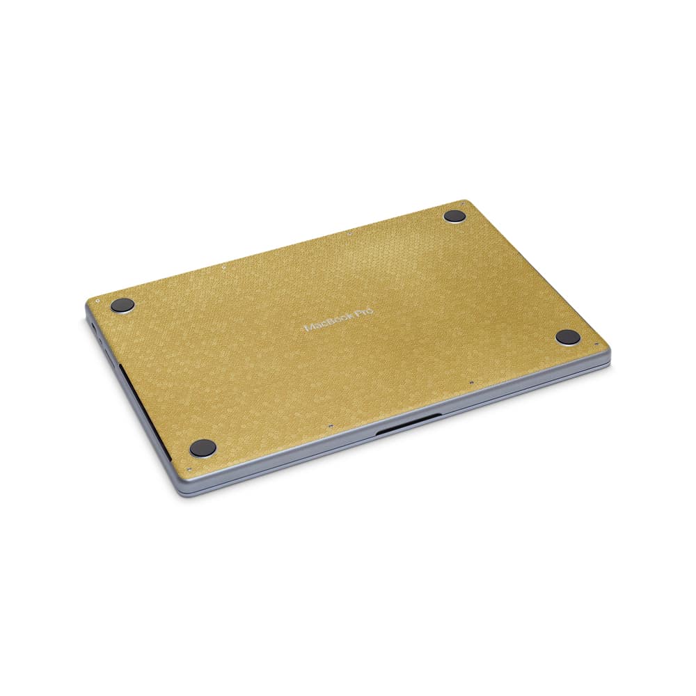 Macbook pro 16'' (m1,2021) honeycomb gold skin | wrapitskin