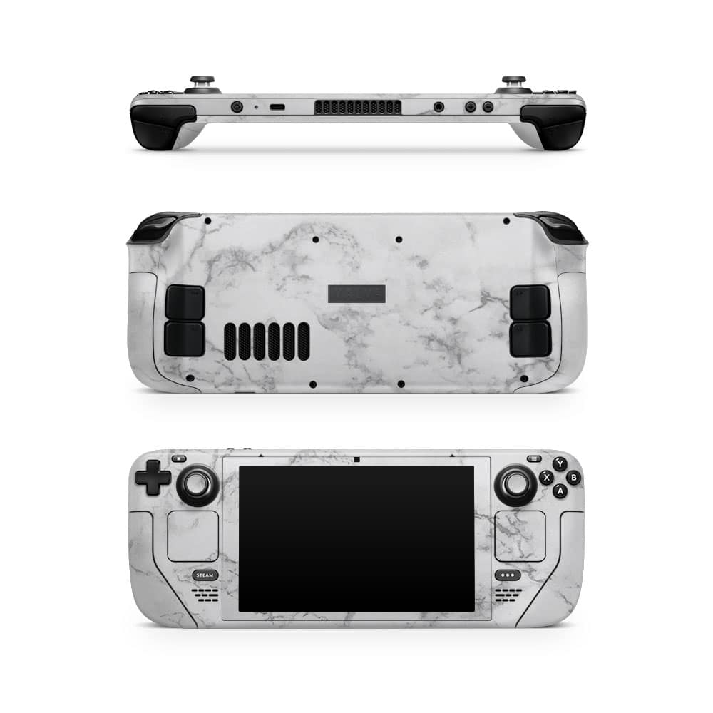 Steam deck marble white skin | wrapitskin