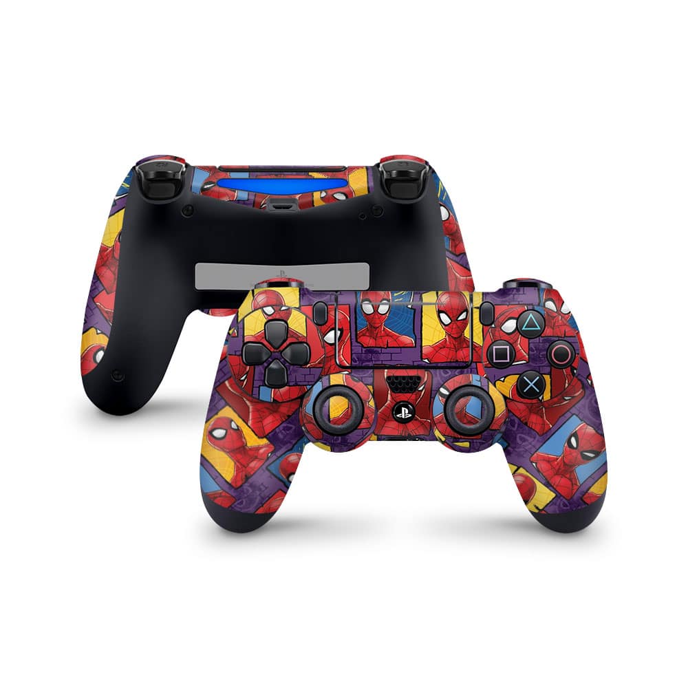 Playstation 4 controller spidey's world skin | wrapitskin