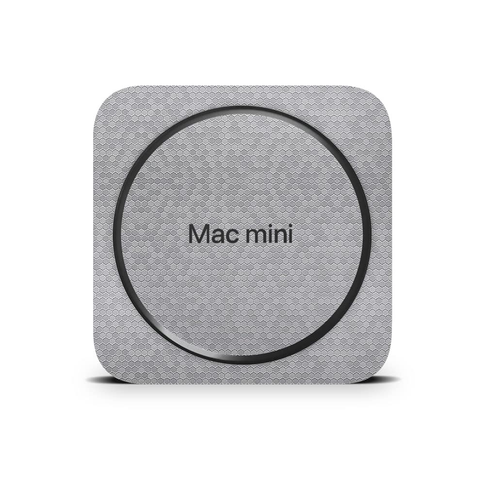 Mac mini m2 honeycomb silver skin | wrapitskin