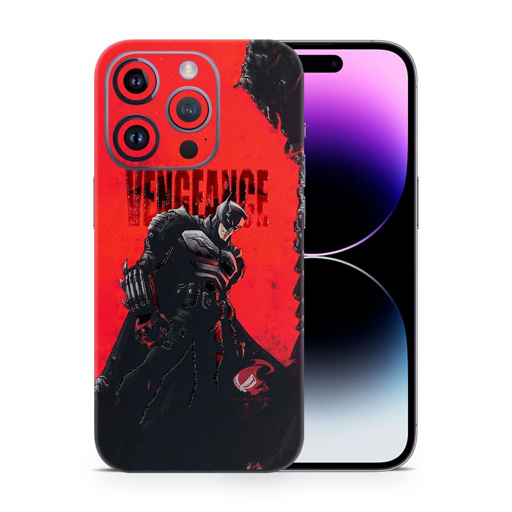 Iphone 14 pro max batman’s vengeancer 3d skin wrapitskin