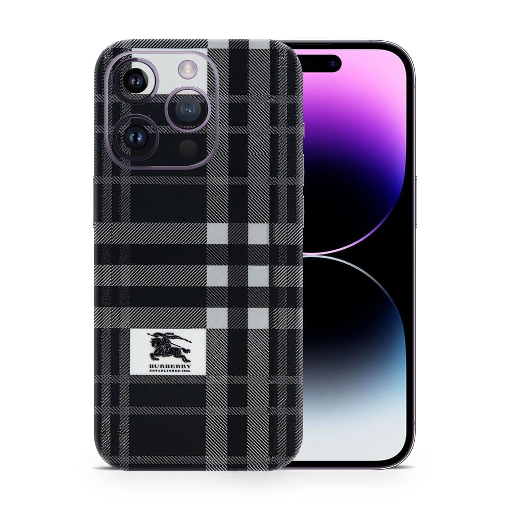 Iphone 14 pro max burberry 3d skin wrapitskin