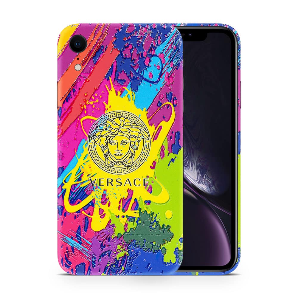 Iphone xr versace colorful 3d skin wrapitskin
