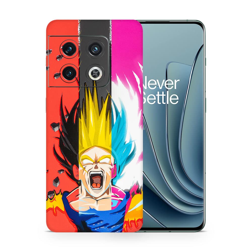 Oneplus 10 pro angry goku 3d skin wrapitskin