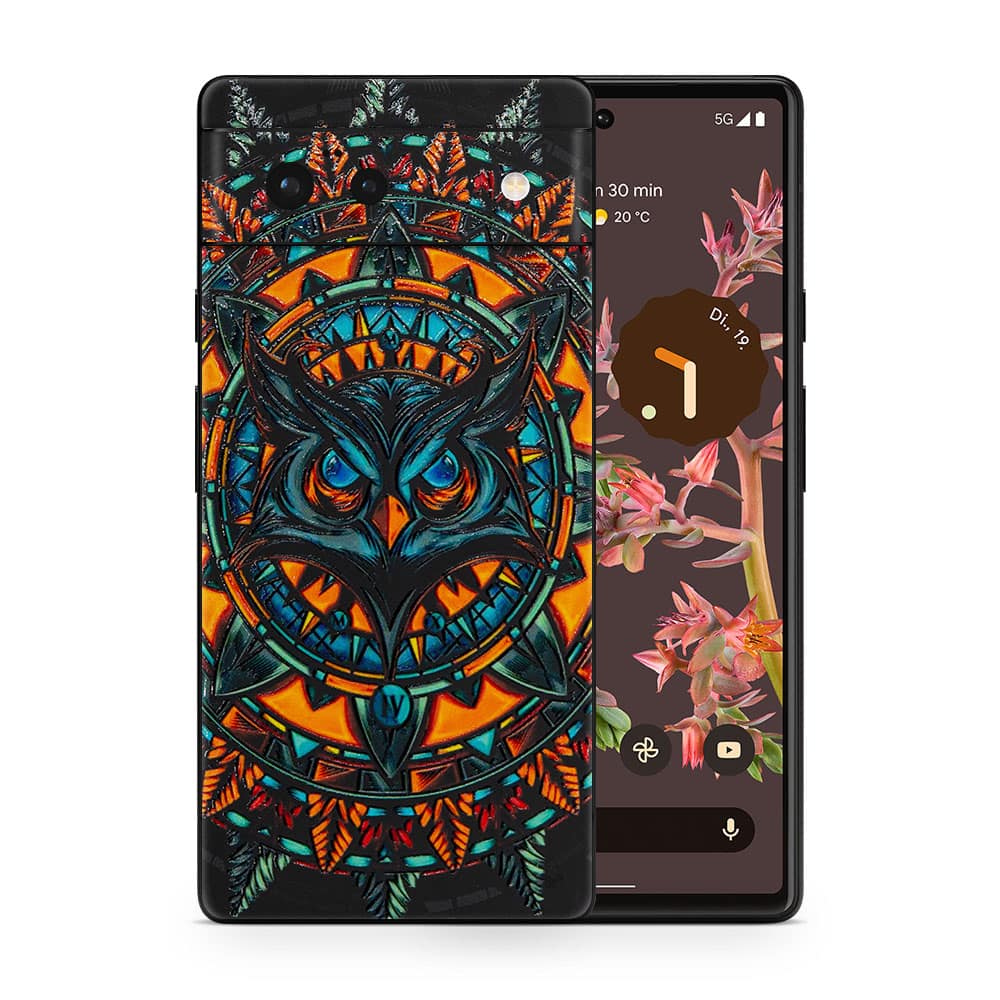 Pixel 6 owl 3d skin wrapitskin