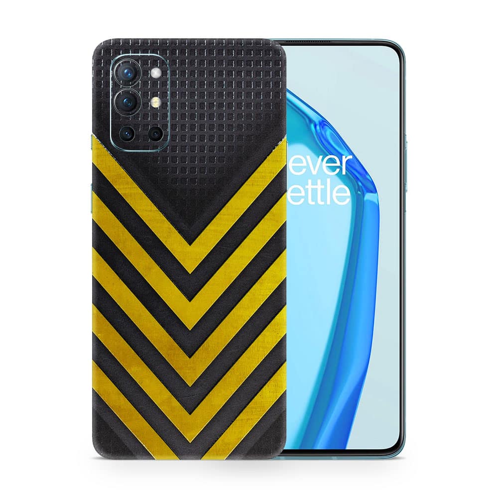 Oneplus 9r arrows yellow 3d skin wrapitskin