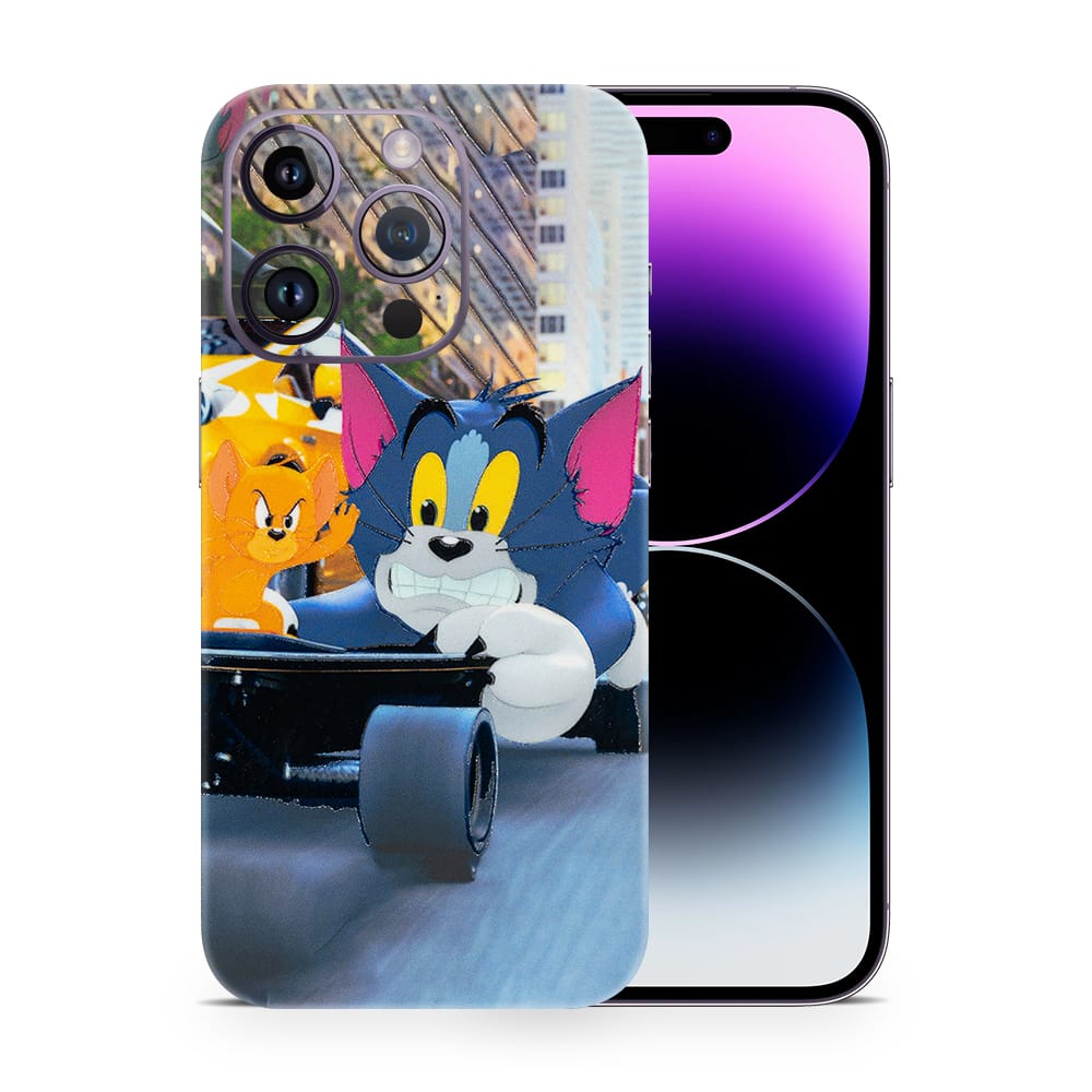 Iphone 14 pro tom and jerry 3d skin wrapitskin