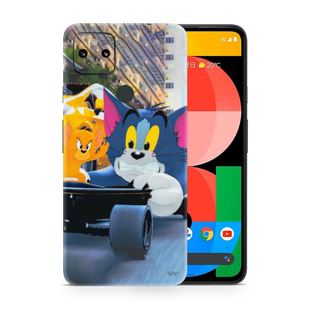 Pixel 5a 5g tom and jerry 3d skin wrapitskin