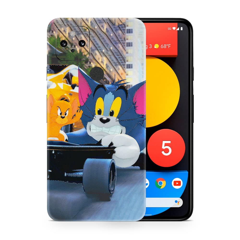 Pixel 5 tom and jerry 3d skin wrapitskin