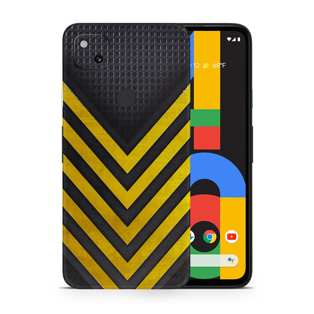 Pixel 4a arrows yellow 3d skin wrapitskin