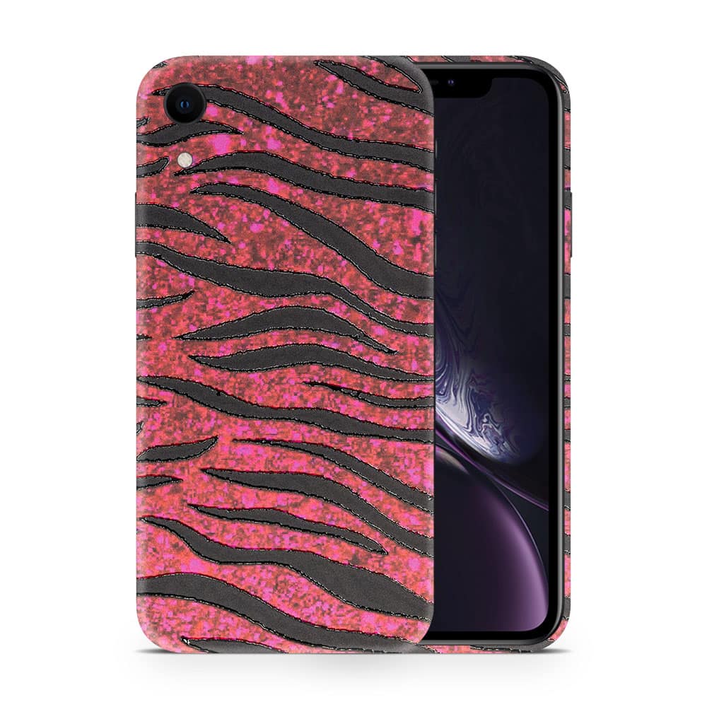 Iphone xr red zebra 3d skin wrapitskin
