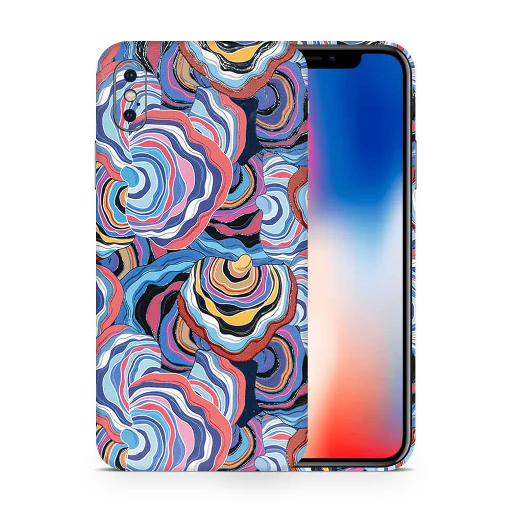 Iphone x abstract multicolor 3d skin wrapitskin